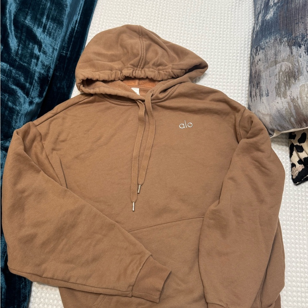 Alo Tan Accolade Hoodie with Logo